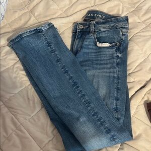 American Eagle Outfitters Women's stretchy kick boot jeans